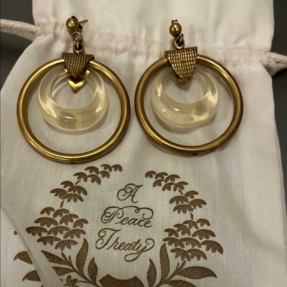 A Peace Treaty hoop earrings
